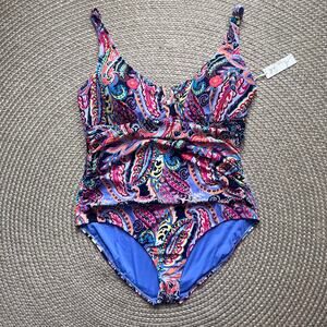 Anne Cole One Piece Swimsuit Sz 22W